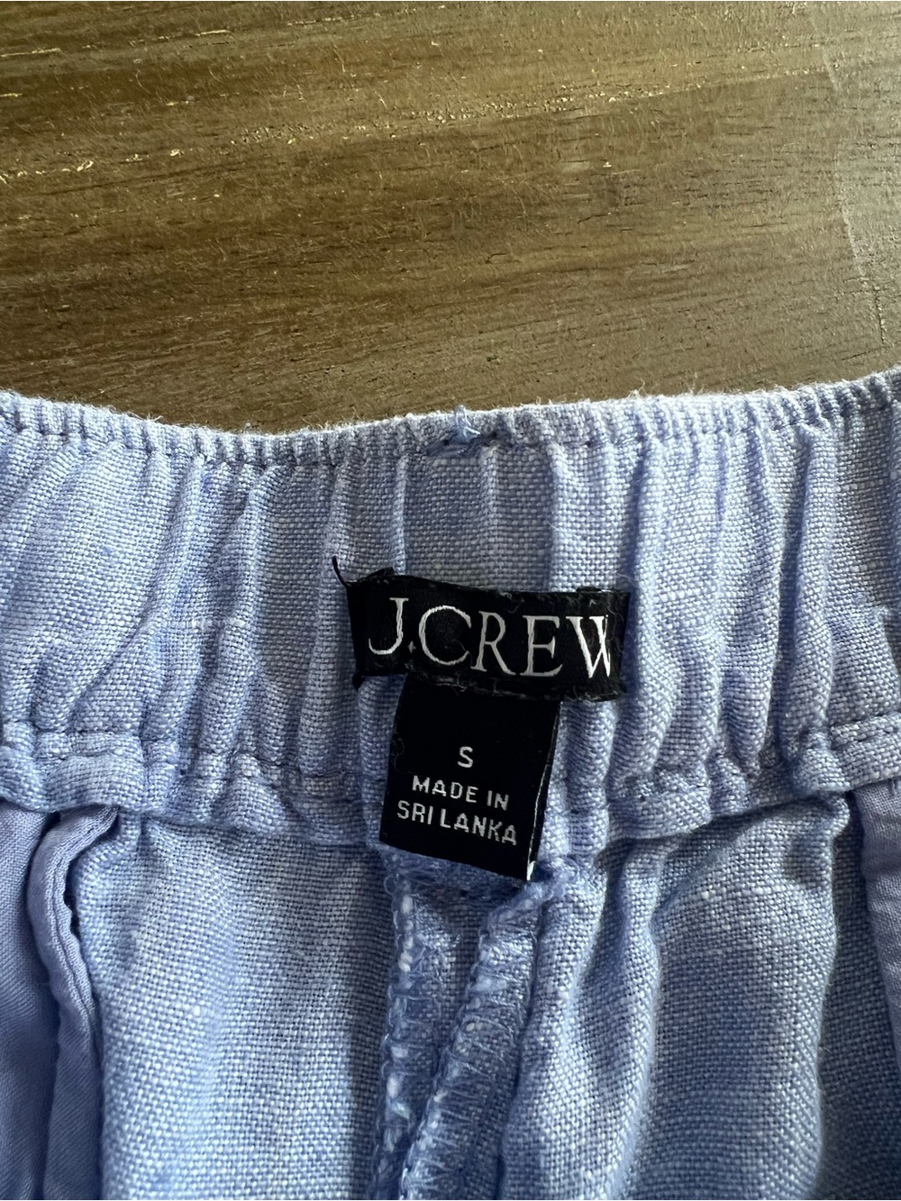J. Crew Light Blue Linen-Blend Women's Shorts - Picture 3 of 4